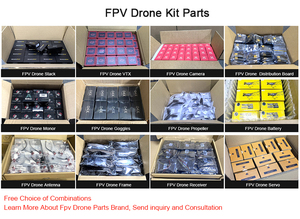 <strong>Diy</strong> Fpv <strong>Drone</strong> Kit Parts Quadcopter Propeller Frame Motor Esc Flight Controller Receiver Antenna Mini Camera Battery Accessories