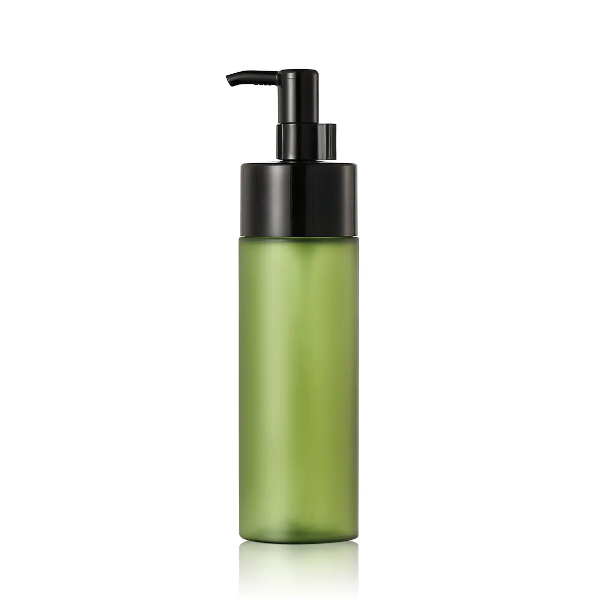 Pompe noire compressible Bouteille verte Personnalisable 150ml flacon pulvérisateur en plastique cosmétique