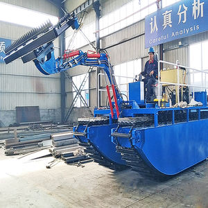 قارب إنقاذ آلي برمائي للقمامة مع مضخة ومقبض محرك مكونات أساسية للأعشاب المائية بسطح المحرك والعتاد - Product Image 6