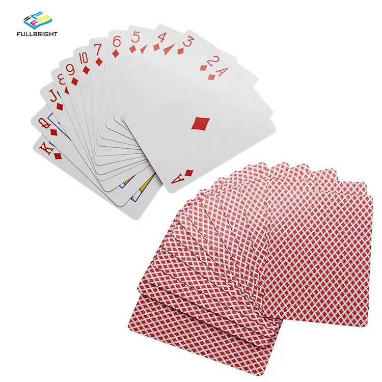 Di alta Qualità Logo Personalizzato Stampato Carta di Set di Carte Da Gioco di Carta Personalizzato Poker Carte Da Gioco