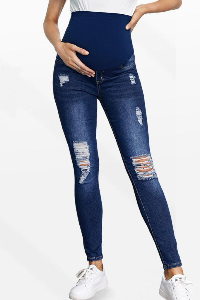 Bleu foncé vieilli (ceinture fixe)