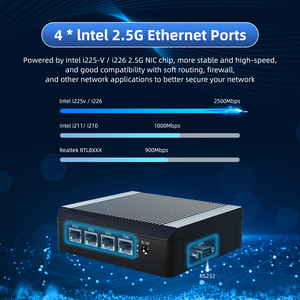 Firewall Mini Pc Celeron J4125 Pfsense 4 * I225V 2.5G Rj45 Nic rete Ubuntu Linux Vpn rete J4125 Mini Pc Computer - Product Image 3