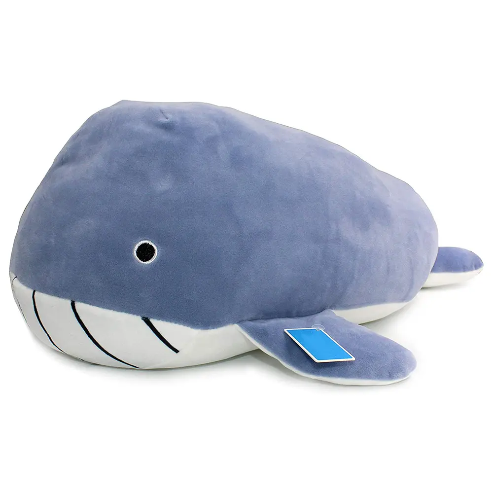 Morbido blu balena peluche bambola giocattolo pesce farcito animali giocattoli regalo