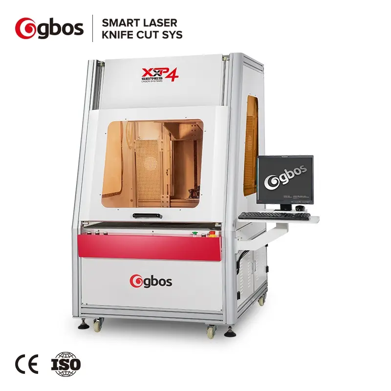 GBOS 180W High Speed CO2 Scan Head Jeans Denim Laser Washing Engraving Destroying Machine With Projector