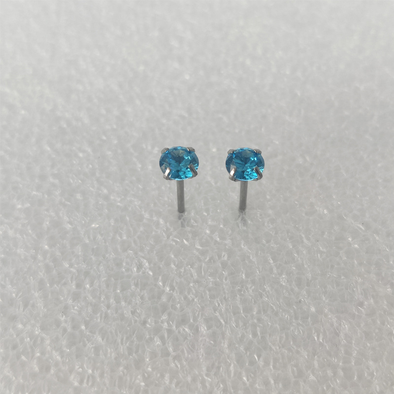 Fermoir papillon bleu profond