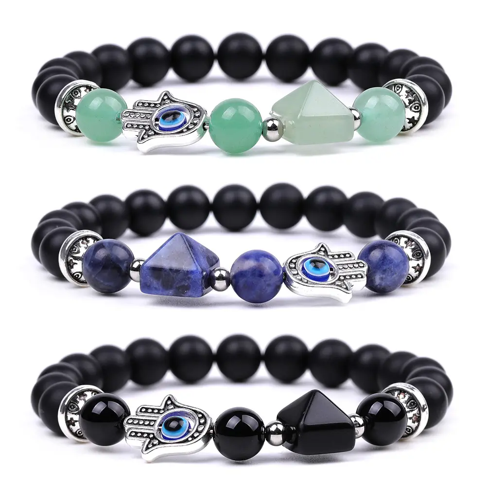 Bestone Vòng Tay Hạt Mala 8Mm Đá Pha Lê Tự Nhiên Yoga Quý Giá Cho Nam Nữ