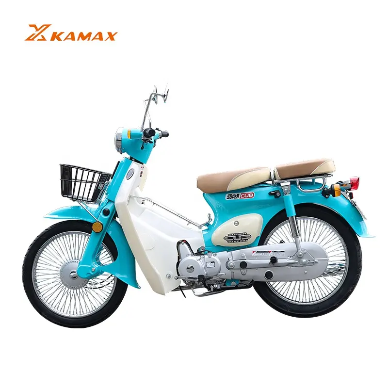 Kamax Super Cub Motocicleta Coco 110cc Gás Cicloped 50cc Retro Colorido Super Cub Pro Motocicleta Bicicletas de Gás Mini Moto Bike Para Adultos