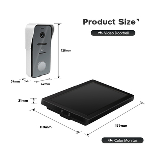Kit de Interfono para el hogar con monitor de 7 ", intercomunicador de doble vía, videoportero, teléfono, intercomunicador con cable, sistema de intercomunicación para Villa - Product Image 4