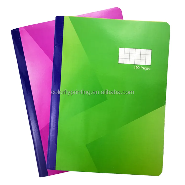 Quaderni economici cancelleria 192 pagine Cahier Scolaire Notebook con linea francese