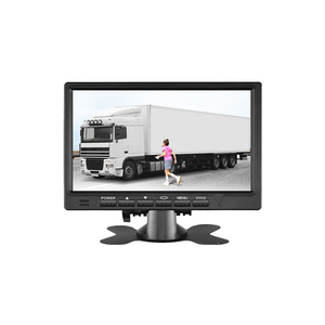 7 "TFT LCD renkli ekran araba monitör bölünmüş ekran 2 kanal AV kameralar giriş gece görüş fonksiyonu ile kelebek şekilli parantez - Product Image 1