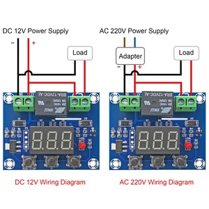 Modulo di ritardo digitale DC 12V interruttore di temporizzazione 1-999minutes conto alla rovescia scheda di alimentazione memoria 10A XH-M663 - Product Image 3