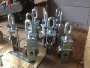 OEM Quality Small Wire Rope Ending <strong>Block</strong> Tighten up <strong>Conductor</strong> Wire Cable Pulley Steel Flat Belt for Construction and Industry