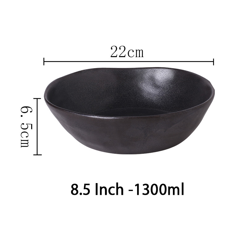 Bols noirs de 8,5 pouces