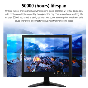 Monitor CCTV LCD de alta definición de 7 pulgadas con múltiples entradas de video, cámara compatible para sistema de seguridad de sala de control - Product Image 5