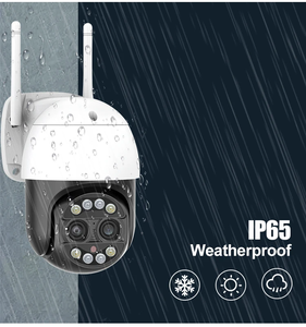 ICSEE 8X Zoom 4MP 2K fotocamera a doppia lente ptz binoculare Wireless Wifi Cctv 8mp fotocamera a doppia lente luci Flash Mini ptz telecamera di rete