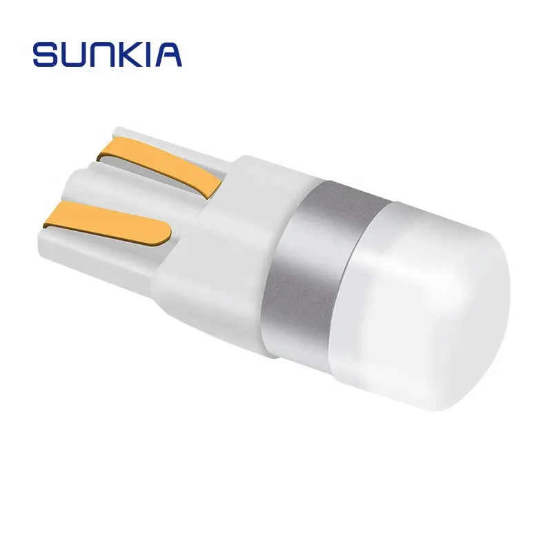 SUNKIA-Lámpara LED para coche, luz de señalización de giro, luz de matrícula, luz de maletero, Bombilla de lectura, 12V, 3030 1 SMD 168 194