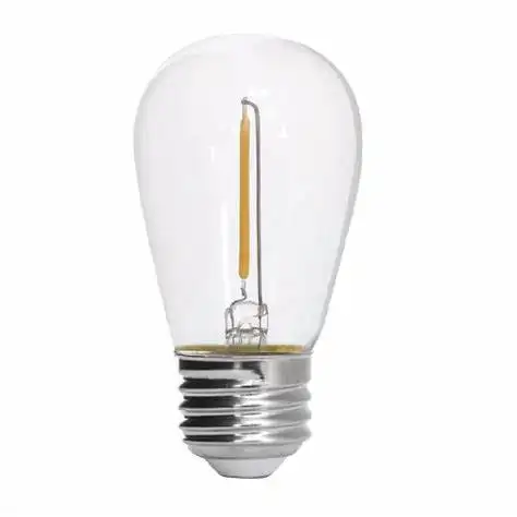 Offre Spéciale 220V E27 S14 1W EN PLASTIQUE Incassable Led filament ampoule Pour extérieure de lumière de corde