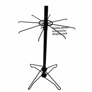 Espositore RUIMEI per negozio al dettaglio espositore Spinner a 2 livelli scaffali di stoccaggio rotanti con ganci per negozio - Product Image 3