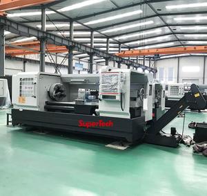 Máquina de torno roscado de tubería CNC QK1313 de alta precisión SuperTech para tubería de campo de aceite, procesamiento automático de metales - Product Image 1