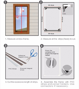 Anti Mosquito Summer Style Mesh Net Anti-Insekten fenster Magnet vorhang Fliegen gitter für Windows - Product Image 5