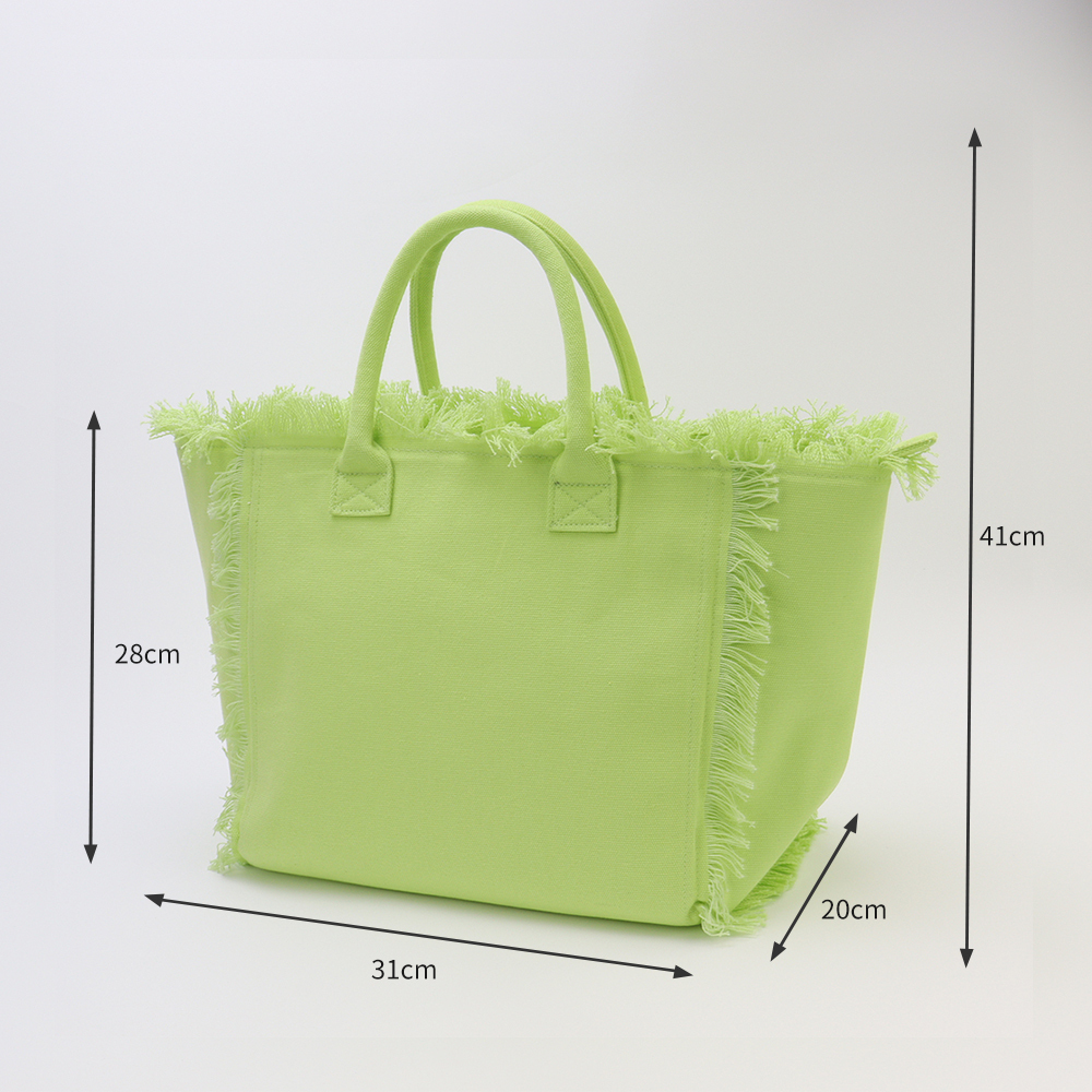 Green tote bag