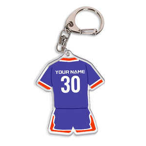 2024 sáng tạo bóng đá Jersey biểu tượng tùy chỉnh Acrylic Móc Chìa Khóa Jersey Áo sơ mi Móc Chìa Khóa bóng đá Sao Messi móc khóa - Product Image 1