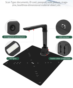 High Speed Automatic Cut A3 A4 Book <strong>Reader</strong> Document Scanner Visualizer Camera Document <strong>Reader</strong> - Product Image 3