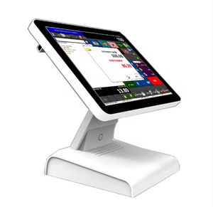 Sistema POS Till de pantalla táctil de Windows Android de pantalla dual única de 15 pulgadas - Product Image 1