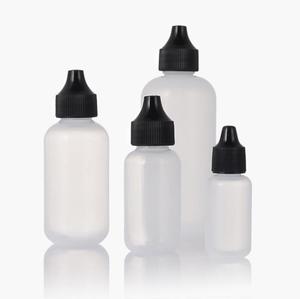Frasco conta-gotas vazio <span class=keywords><strong>LDPE</strong></span> para unhas, 15ml, 30ml, 60ml, 120ml, 2oz, base de plástico personalizada, garrafa de plástico para apertar, óleo líquido e cola para unhas