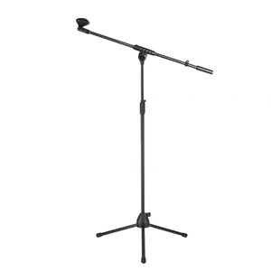 マイクシングルヘッドスタンドフロアマイクスタンドポール高さ調整ダブル輸送3本脚スタンド - Product Image 5