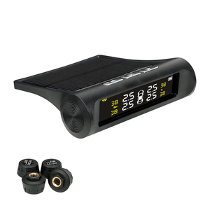Sistema de control de presión de neumáticos inalámbrico TPMS, alarma de presión de neumáticos de coche Solar, pantalla LCD, advertencia de temperatura con 4 sensores - Product Image 6
