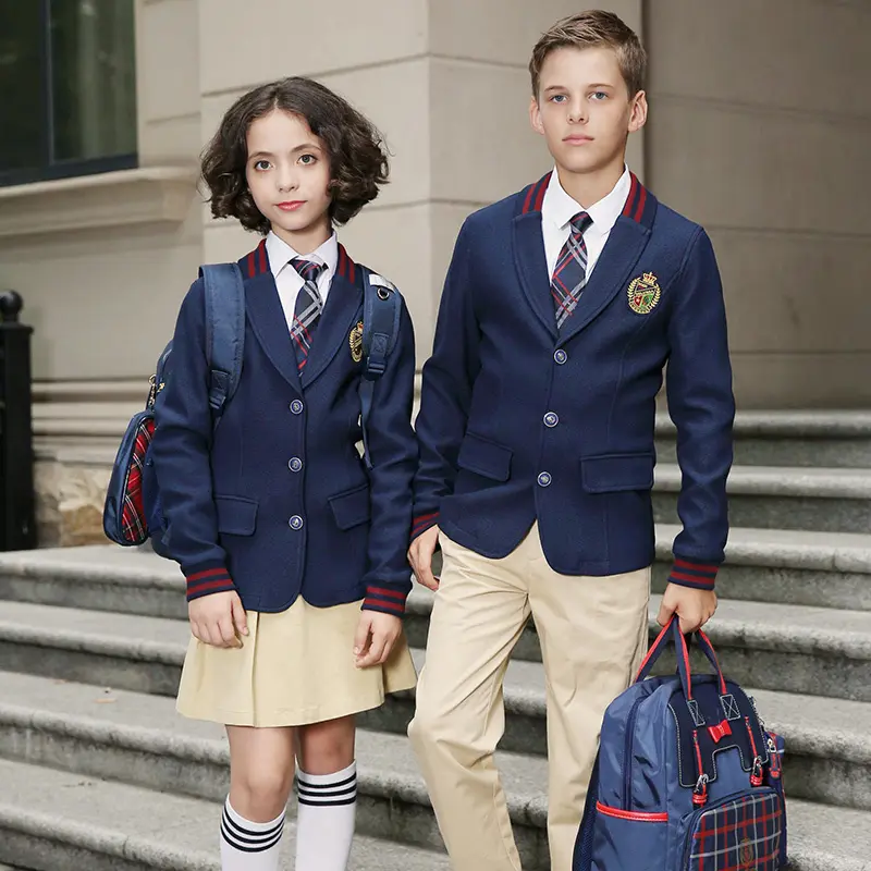 Le ragazze della scuola coreana giapponese uniformi delle scuole superiori Blazer e gonna Pant Suit le migliori uniformi scolastiche