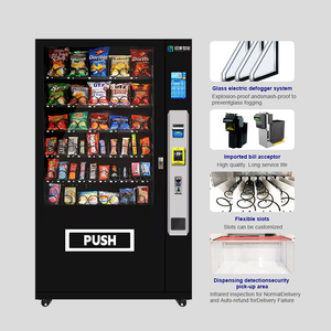 2024 Hot Selling Combo Vending Machines Refrigerated Small Vending Machine for Foods and Drinks 21.5 Inch Touch Screen 60 Slots - Product Image 4