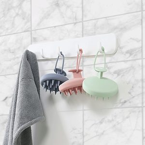 カスタムロゴミントグリーンウェットドライユースソフトスクラバー100% シリコンヘアブラシスカルプマッサージャーシャンプーブラシ