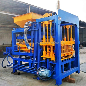 Máquina de bloques de hormigón con vibración completamente automática, máquina de bloques de cemento sólido hueco Uniblock usada con condición de motor PLC usada, 1 unidad, 2 unidades - Product Image 5
