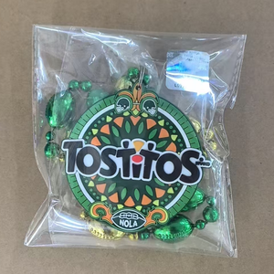 Personalisasi disesuaikan pencetakan lencana Mardi Gras manik-manik mode kalung manik-manik pesta kalung manik-manik - Product Image 4