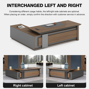 Meja Komputer Kayu Desain Modern Mewah untuk Rapat Penting, Kerja, dan Kantor Eksekutif - Product Image 3