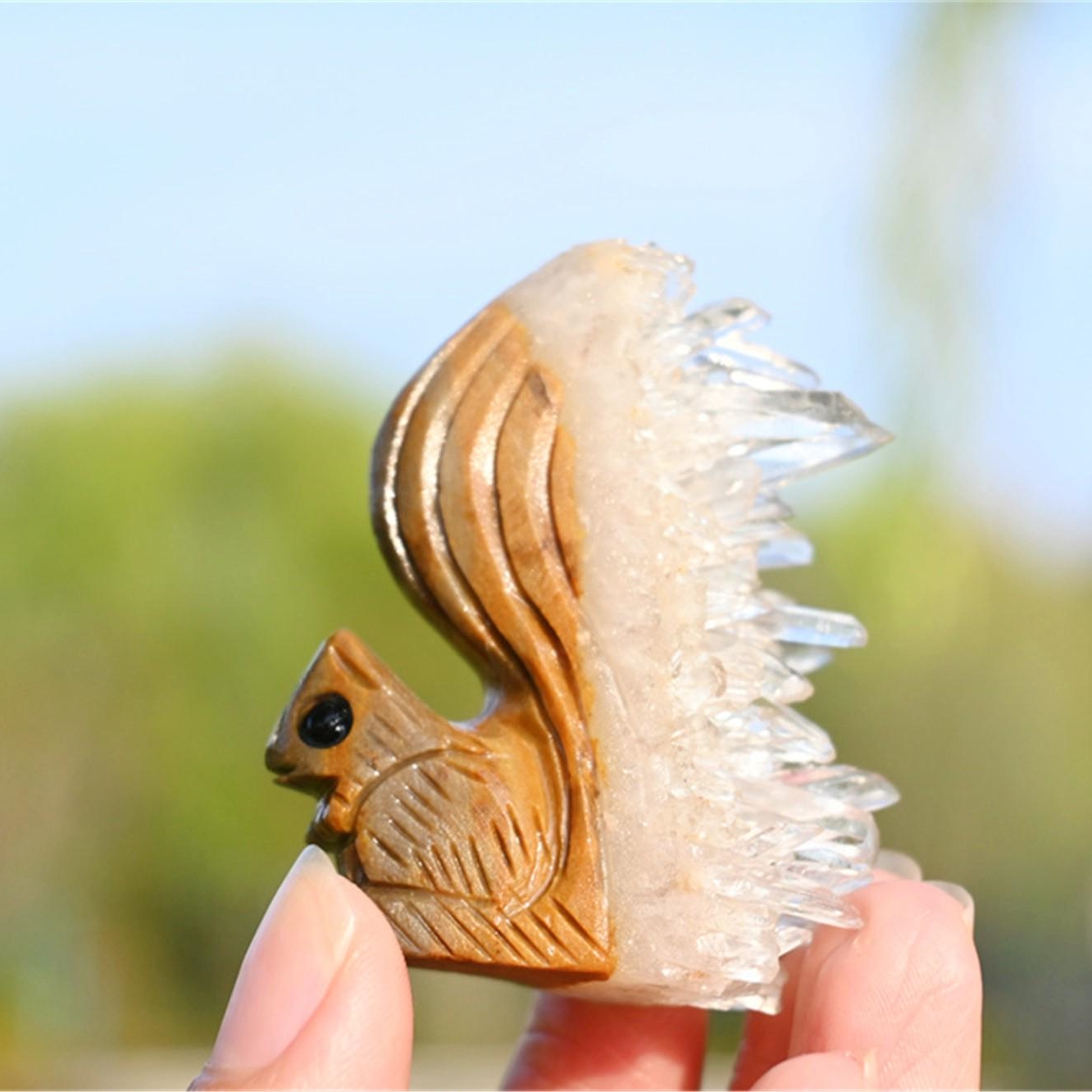 Crystal Cluster Squirrel