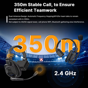 Saramonic Witalk9 SE Full-duplex Auriculares inalámbricos Sistema de comunicación de intercomunicación para filmación de videos cortos Creación de equipos al aire libre - Product Image 2