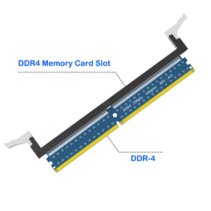 Desktop DDR4 288 Pin Ram Adapter <strong>DDR</strong> 4 <strong>Memory</strong> Module for Test Protection Card Long Fixed Buckle RAM protection Accessories