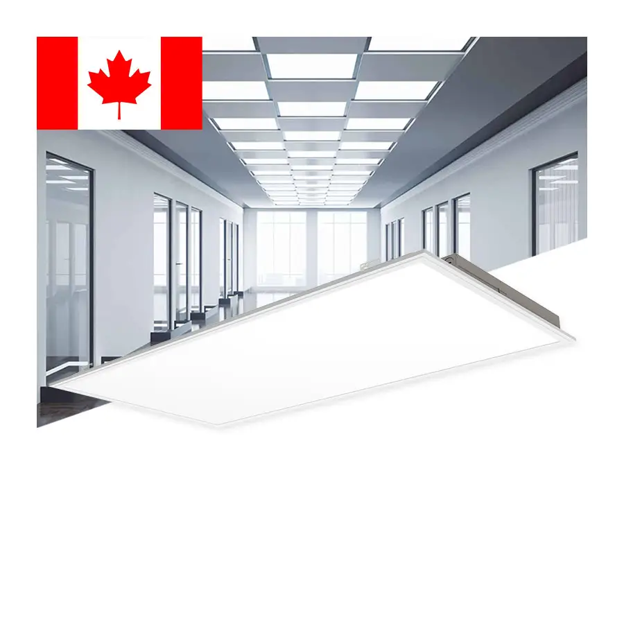 120-347V 2ft 4ft 2x2 40w 50w cETL/DLC 2x4 luci di pannello LED nessun soffitto stroboscopico per uso commerciale per il Canada