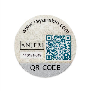 Free Design Tamper Evident Original Authentizität Überprüfung Sicherheits etikett Klebstoff Scratch-Off Einzigartige Seriennummer QR-Code S.