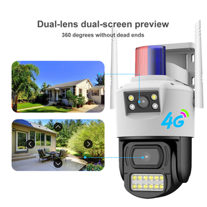V380 Smart Video Outdoor Dual Lens Security <strong>Camera</strong> Sim Card Digital Full Color Bullet and Dome Linkage 4G <strong>Camera</strong>