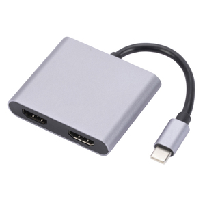 4 in 1 Type C HUB พร้อม2 * HDMI 4K30Hz USB 3.0 5Gbps Pd 100W MST ชาร์จข้อมูลสำหรับแล็ปท็อป/พีซีความละเอียด4K ที่ได้รับการรับรองจาก ROHS - Product Image 1