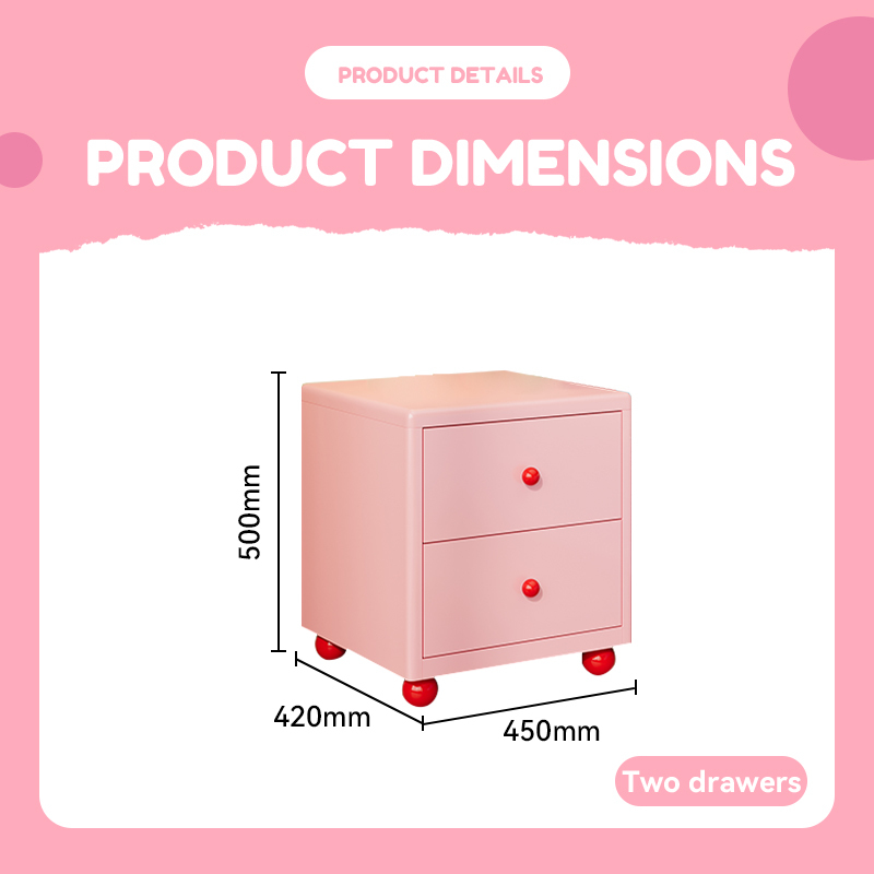 Pink two-drawer model