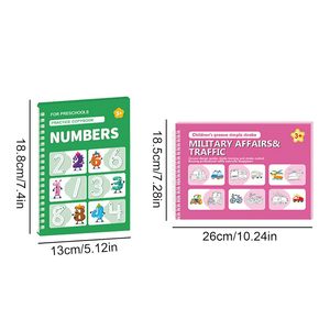 Tùy chỉnh Yiwu nhà máy 6 cái chìm ma thuật tập thể dục cuốn sách rãnh chữ viết tay thực hành sách thiết lập cho trẻ em đồ dùng học tập - Product Image 2