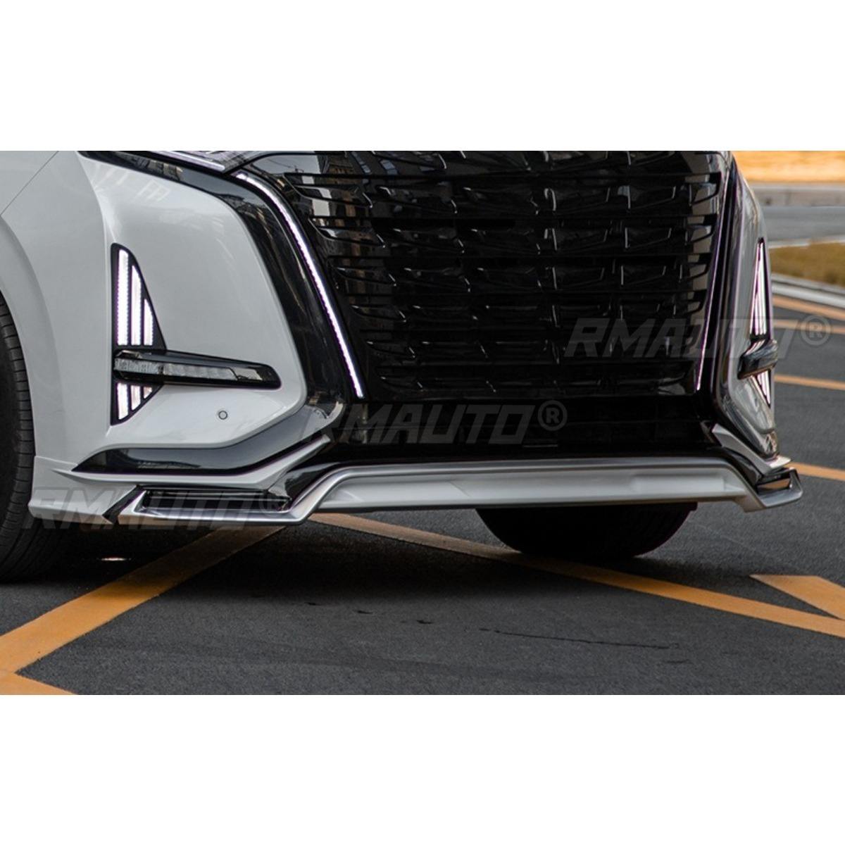 Labio Frontal con Lámpara Negro Brillante