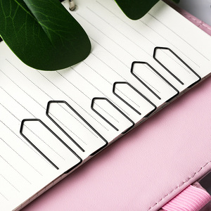 Trang Trí Màu Đen Bạc Dây Kim Loại Lưu Ý Giấy <span class=keywords><strong>Clip</strong></span> Trường Cung Cấp Nhà Hình Dạng Memo <span class=keywords><strong>Clip</strong></span> - Product Image 5