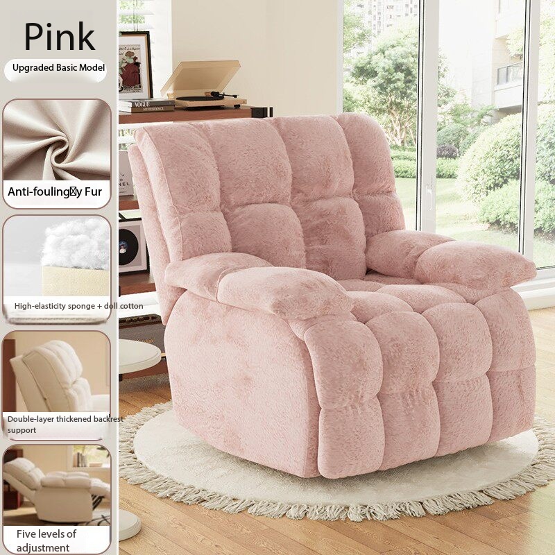 Microgamuza suave de tacto agradable ajustable en 5 niveles (estilo fijo) - rosa