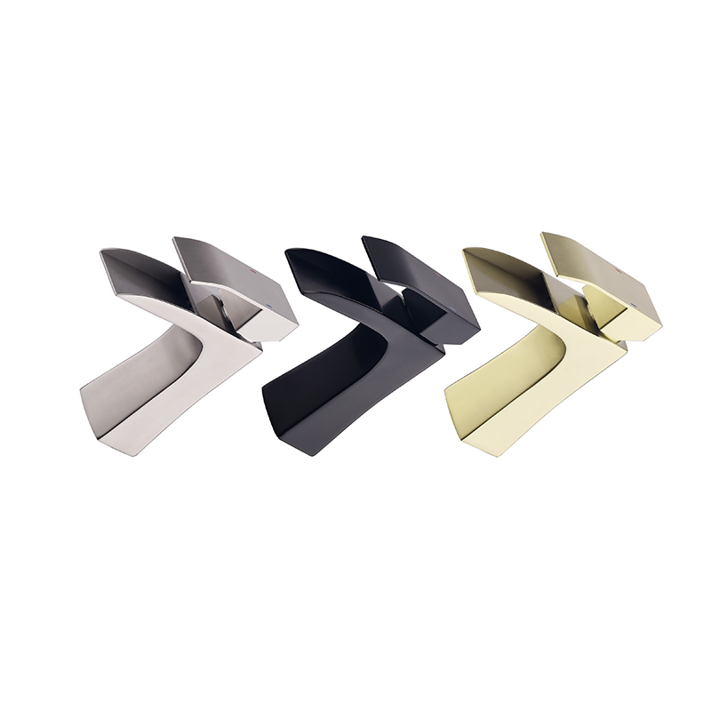 manufacturers modern black bathroom faucet luxury single hole stainless steel  basin mixer tap